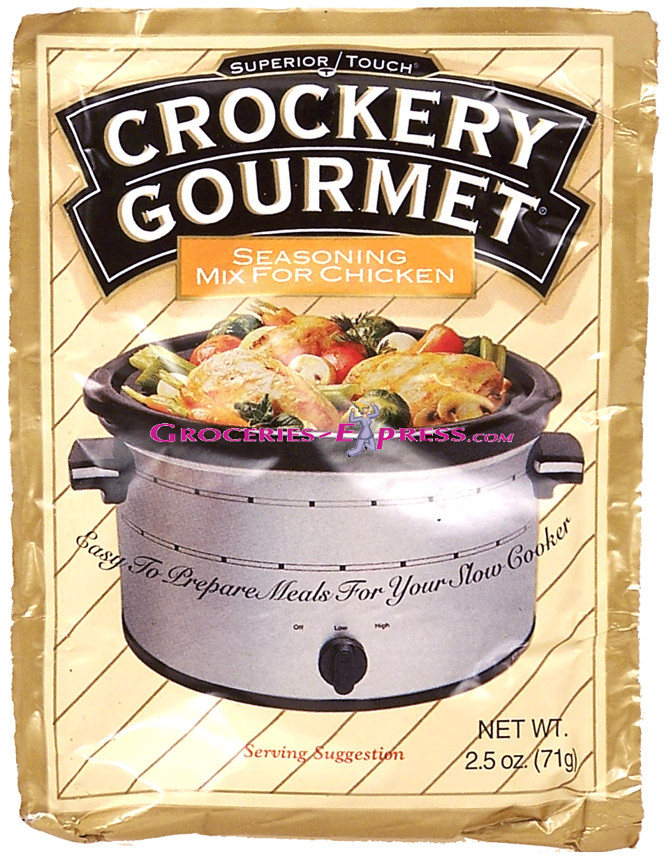 Superior Touch Crockery Gourmet seasoning mix for chicken, easy to prepare meals for your slow cooker Full-Size Picture